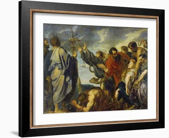 The Brazen Serpent, 1618-20-Sir Anthony Van Dyck-Framed Giclee Print