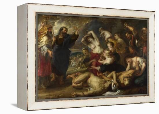 The Brazen Serpent, 1635-1640-Peter Paul Rubens-Framed Premier Image Canvas