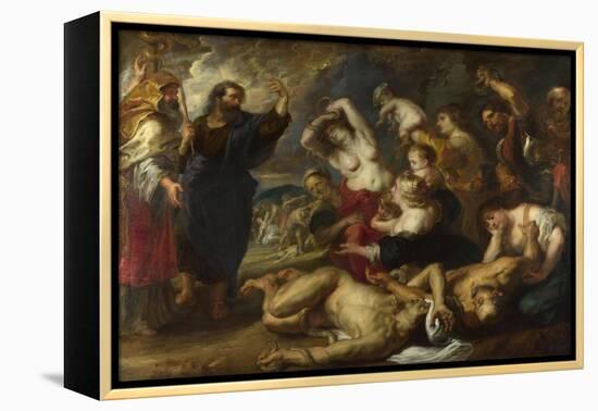 The Brazen Serpent, 1635-1640-Peter Paul Rubens-Framed Premier Image Canvas