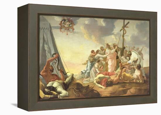 The Brazen Serpent, Right Hand Section-Simon Vouet-Framed Premier Image Canvas