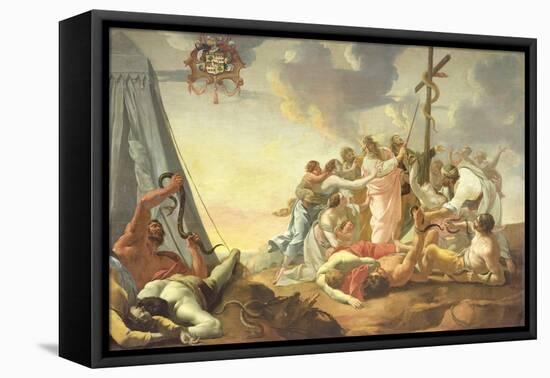 The Brazen Serpent, Right Hand Section-Simon Vouet-Framed Premier Image Canvas