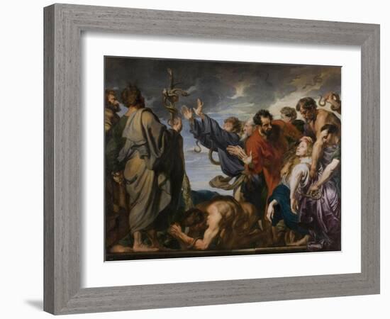 The Brazen Serpent-Sir Anthony Van Dyck-Framed Giclee Print