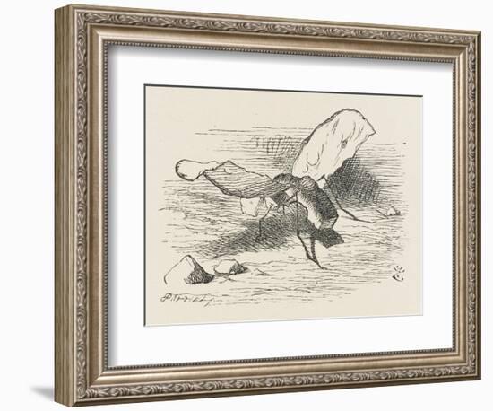 The Bread-And-Butter Fly-John Tenniel-Framed Art Print