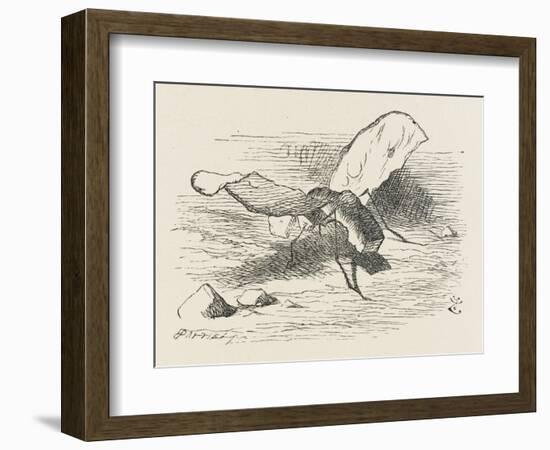 The Bread-And-Butter Fly-John Tenniel-Framed Art Print