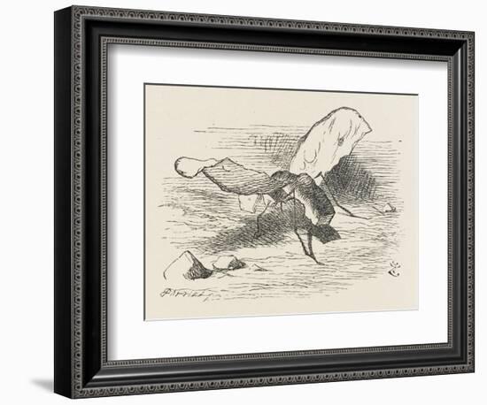 The Bread-And-Butter Fly-John Tenniel-Framed Art Print