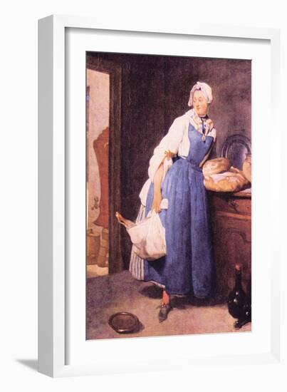 The Bread-Jean-Baptiste Simeon Chardin-Framed Art Print