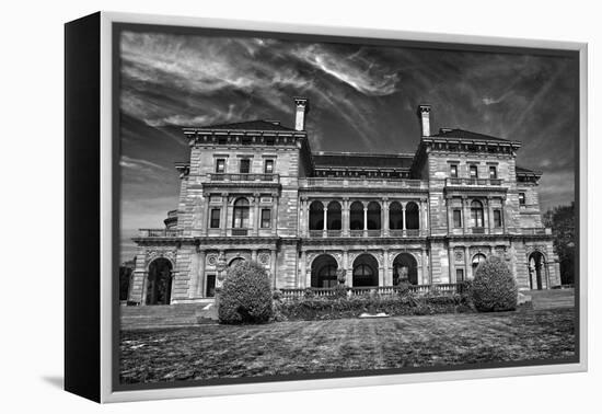 The Breakers Newport Rhode Island B/W-null-Framed Stretched Canvas