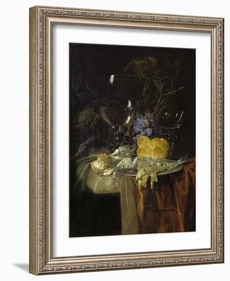 The Breakfast, 1679-Willem van Aelst-Framed Giclee Print