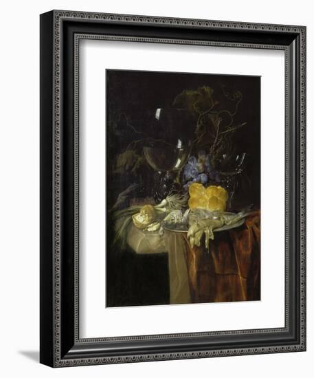 The Breakfast, 1679-Willem van Aelst-Framed Premium Giclee Print