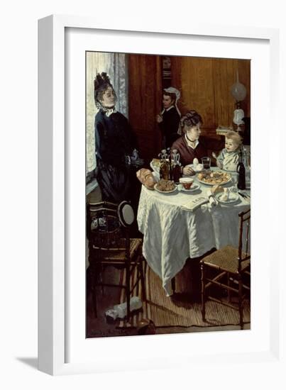 The Breakfast, 1868-Claude Monet-Framed Giclee Print