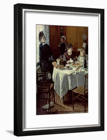 The Breakfast, 1868-Claude Monet-Framed Giclee Print