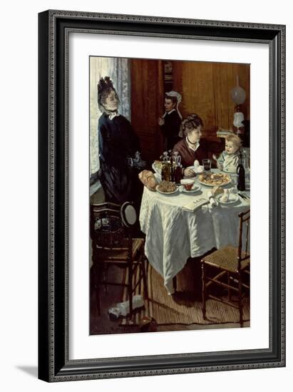 The Breakfast, 1868-Claude Monet-Framed Giclee Print