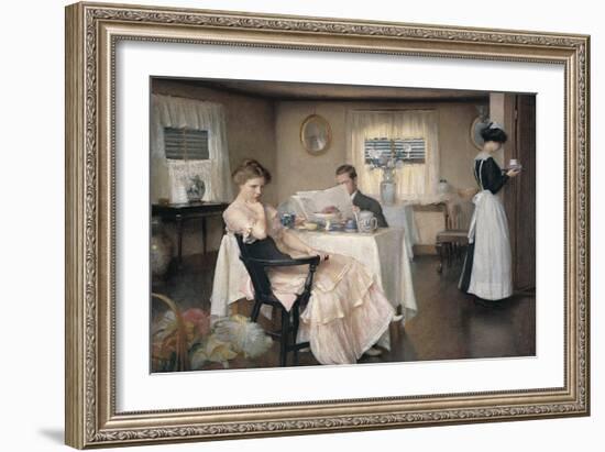 The Breakfast-William McGregor Paxton-Framed Art Print