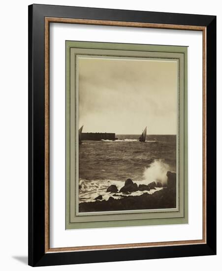 The Breaking Wave, Mediterranean, C.1857-Gustave La Gray-Framed Giclee Print