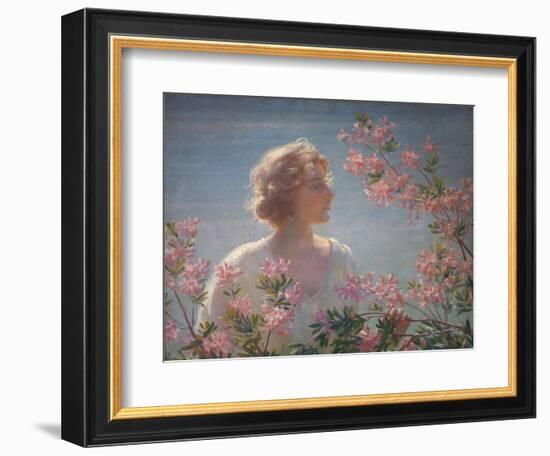 The Breath of the Wild Azalea-Charles Courtney Curran-Framed Giclee Print