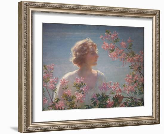 The Breath of the Wild Azalea-Charles Courtney Curran-Framed Giclee Print