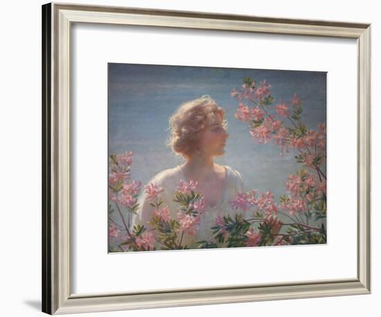 The Breath of the Wild Azalea-Charles Courtney Curran-Framed Giclee Print