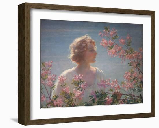 The Breath of the Wild Azalea-Charles Courtney Curran-Framed Giclee Print