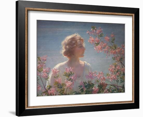 The Breath of the Wild Azalea-Charles Courtney Curran-Framed Giclee Print