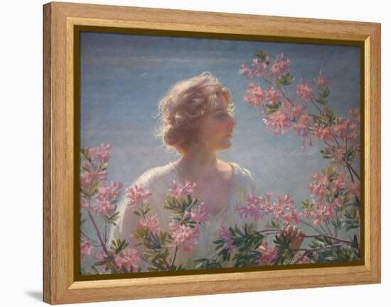 The Breath of the Wild Azalea-Charles Courtney Curran-Framed Premier Image Canvas