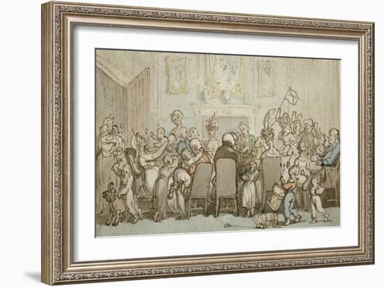 The Breedwell Family, 1807-Thomas Rowlandson-Framed Giclee Print