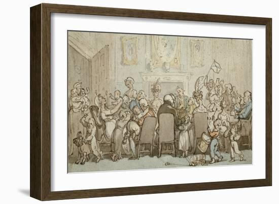 The Breedwell Family, 1807-Thomas Rowlandson-Framed Giclee Print