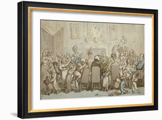 The Breedwell Family, 1807-Thomas Rowlandson-Framed Giclee Print