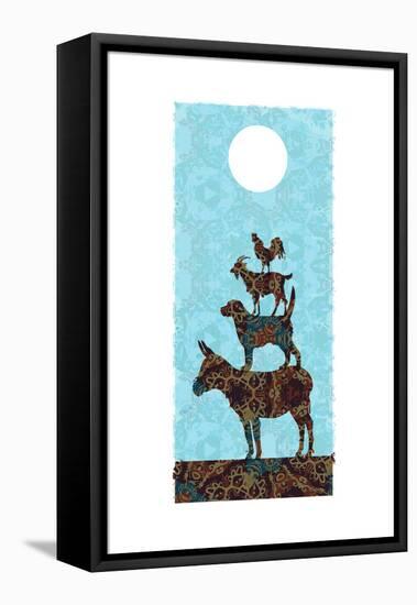 The Bremen Town Musicians-Teofilo Olivieri-Framed Premier Image Canvas