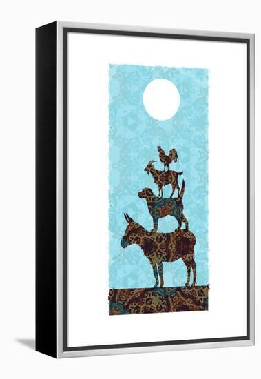 The Bremen Town Musicians-Teofilo Olivieri-Framed Premier Image Canvas