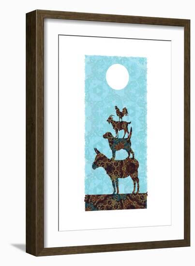 The Bremen Town Musicians-Teofilo Olivieri-Framed Premium Giclee Print