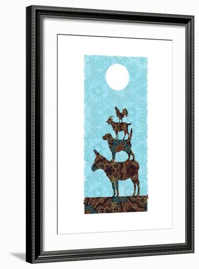 The Bremen Town Musicians-Teofilo Olivieri-Framed Giclee Print