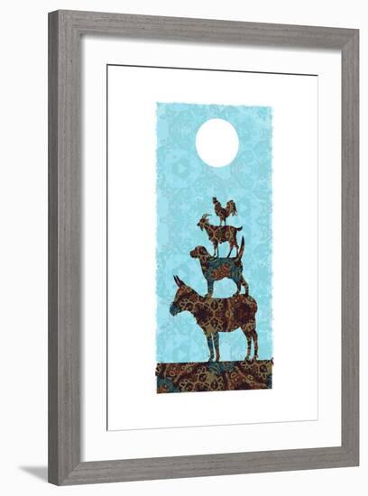 The Bremen Town Musicians-Teofilo Olivieri-Framed Giclee Print