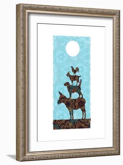 The Bremen Town Musicians-Teofilo Olivieri-Framed Giclee Print