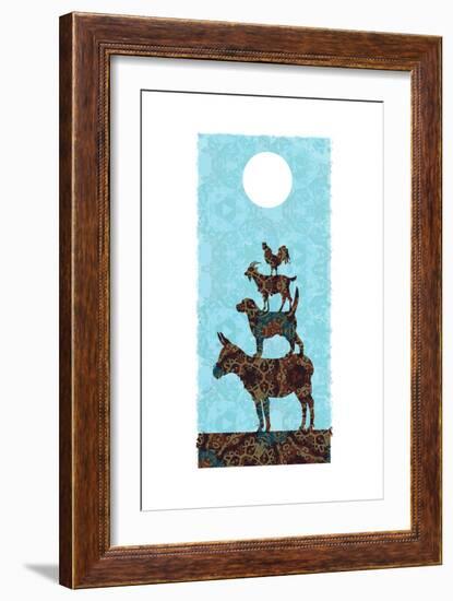 The Bremen Town Musicians-Teofilo Olivieri-Framed Giclee Print