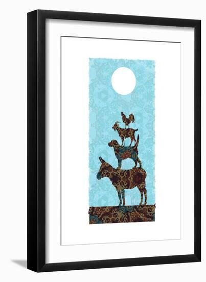 The Bremen Town Musicians-Teofilo Olivieri-Framed Giclee Print