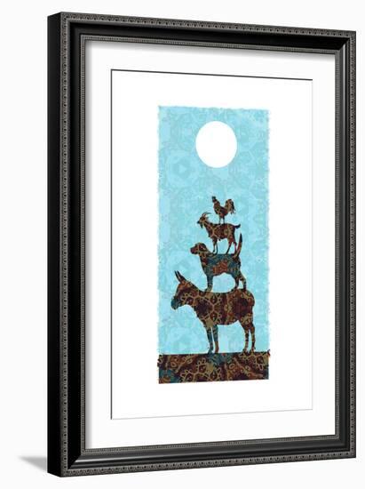 The Bremen Town Musicians-Teofilo Olivieri-Framed Giclee Print