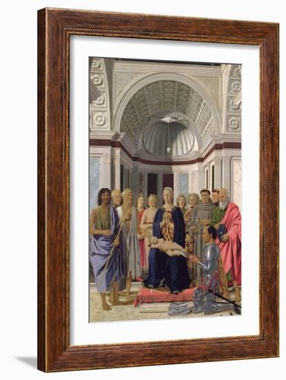 The Brera Altarpiece, 1472-74-Piero della Francesca-Framed Giclee Print