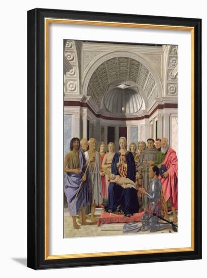 The Brera Altarpiece, 1472-74-Piero della Francesca-Framed Giclee Print