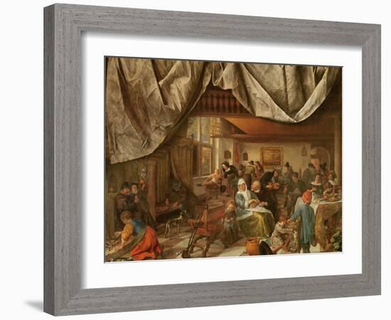 The Brewery of Jan Steen-Jan Havicksz. Steen-Framed Giclee Print