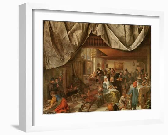 The Brewery of Jan Steen-Jan Havicksz. Steen-Framed Giclee Print