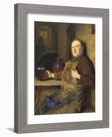 The Brewmaster's Break-Eduard Von Grutzner-Framed Giclee Print