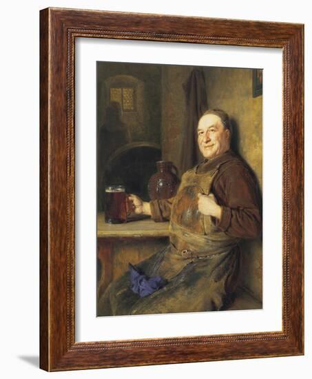 The Brewmaster's Break-Eduard Von Grutzner-Framed Giclee Print