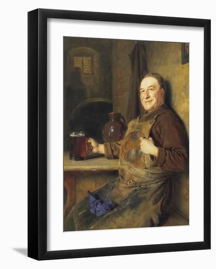 The Brewmaster's Break-Eduard Von Grutzner-Framed Giclee Print