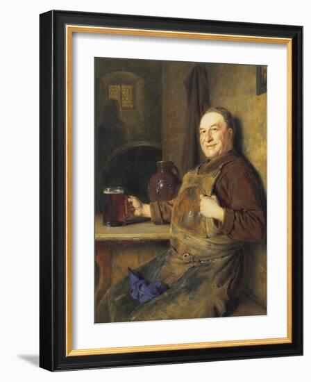 The Brewmaster's Break-Eduard Von Grutzner-Framed Giclee Print