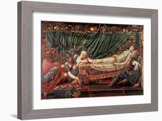 The Briar Rose' Series, 4: the Sleeping Beauty, 1870-90-Edward Burne-Jones-Framed Giclee Print