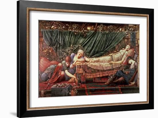 The Briar Rose' Series, 4: the Sleeping Beauty, 1870-90-Edward Burne-Jones-Framed Giclee Print