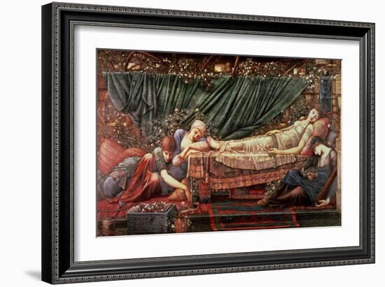 The Briar Rose' Series, 4: the Sleeping Beauty, 1870-90-Edward Burne-Jones-Framed Giclee Print