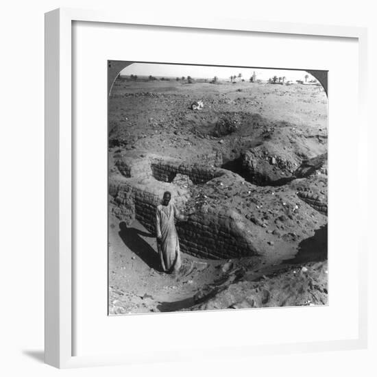 The Brick Store Chambers of Pithom, Built by Hebrew Bondsmen, Egypt, 1905-Underwood & Underwood-Framed Photographic Print