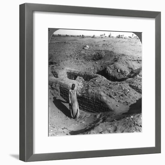 The Brick Store Chambers of Pithom, Built by Hebrew Bondsmen, Egypt, 1905-Underwood & Underwood-Framed Photographic Print