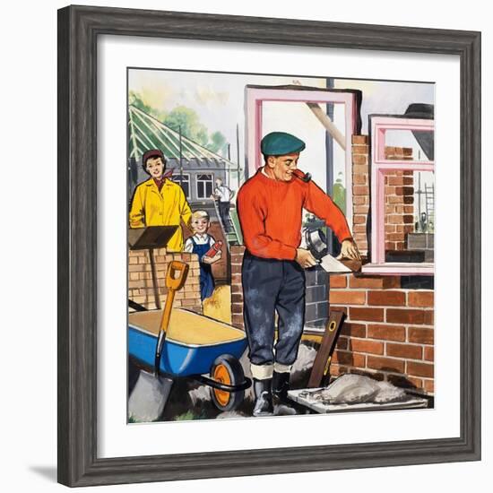 The Bricklayer-null-Framed Giclee Print